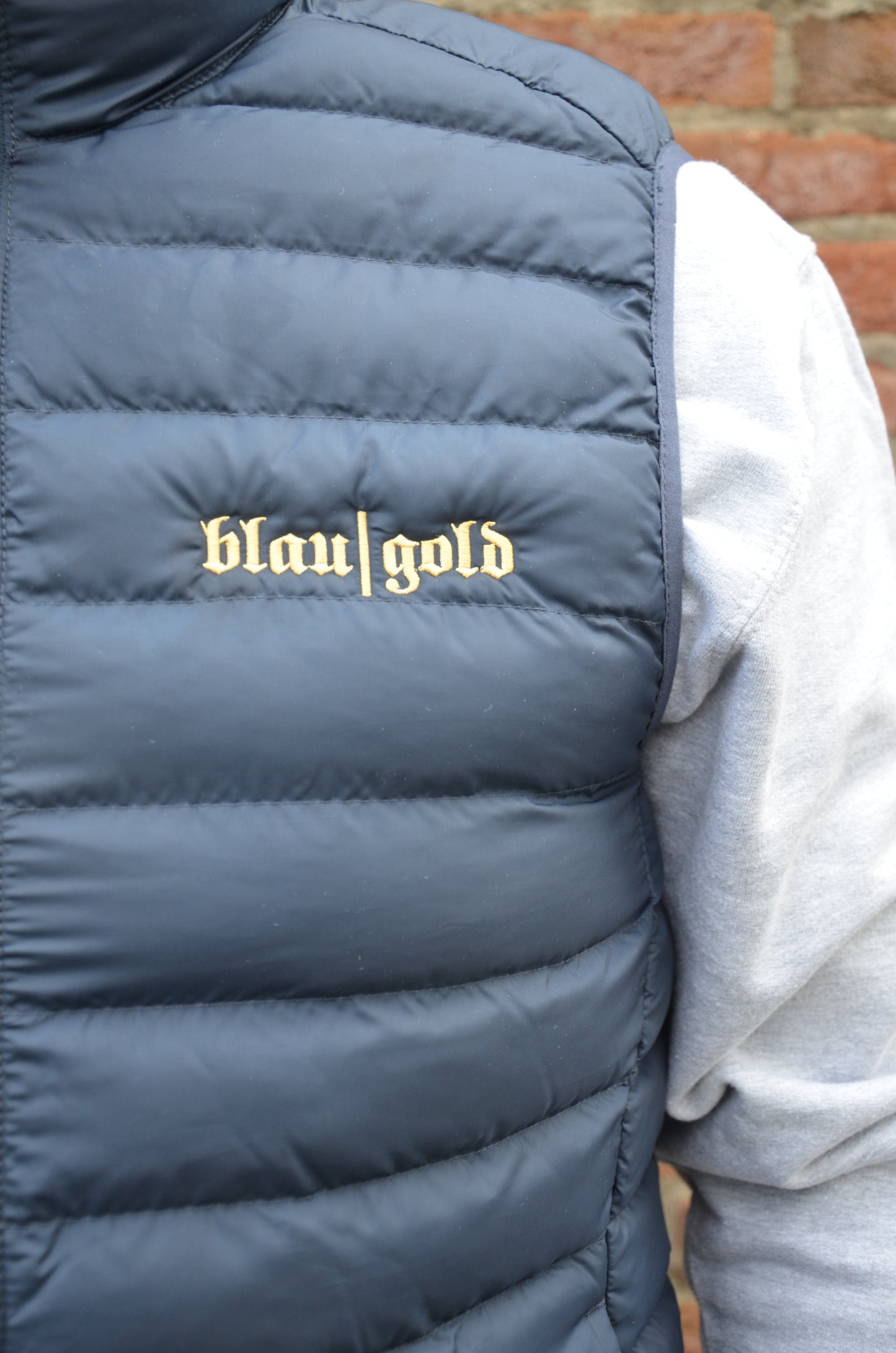 Bürgergarde "blau-gold" Weste  - Climber Steppweste ST/ST mit Stick
